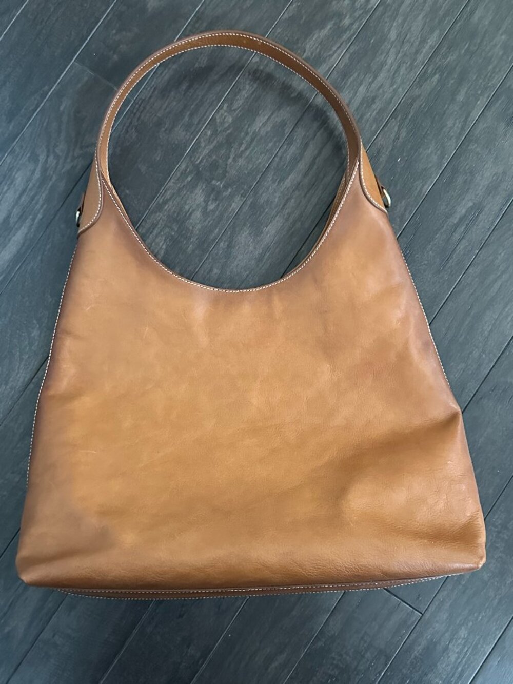 Brown/Tan Leather Cavalcanti Hobo/Tote Bag - Picture 6 of 10
